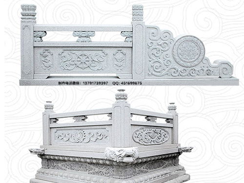 花岗岩石栏杆雕刻施工与风水吉祥作用